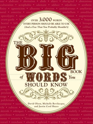 cover image of The Big Book of Words You Should Know